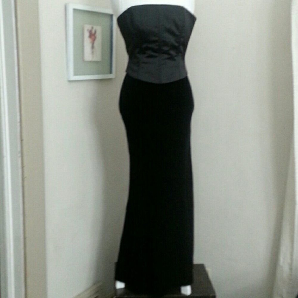 Jessica McClintock Velvet and Satin Gown